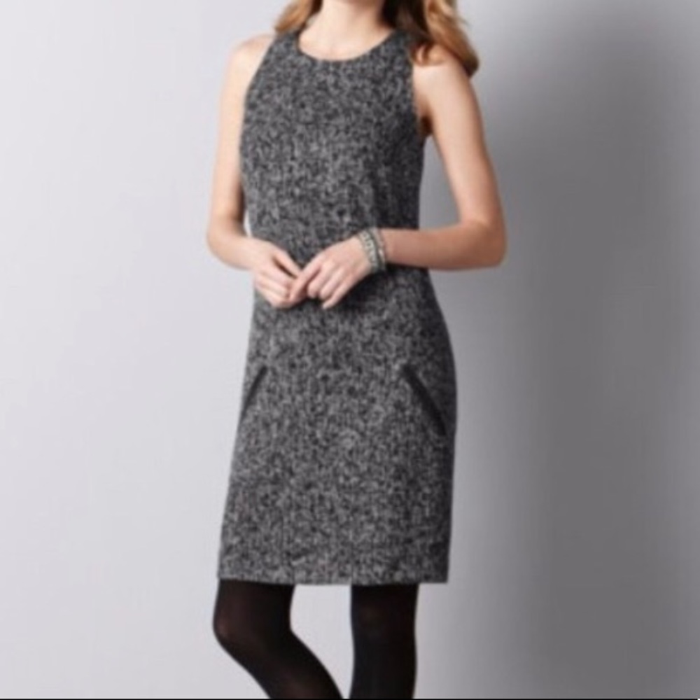 Ann Taylor Loft Wool Tweed Dress size 2